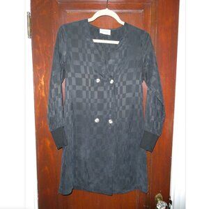 Callahan Black Blazer Dress | Double Breasted | Size Small